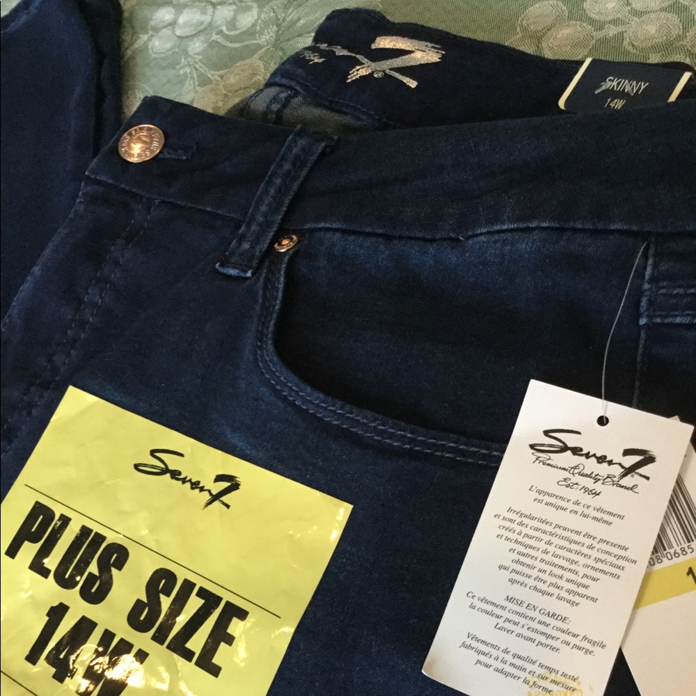 22w Seven7 slimming skinny plus size - Picture 6 of 7
